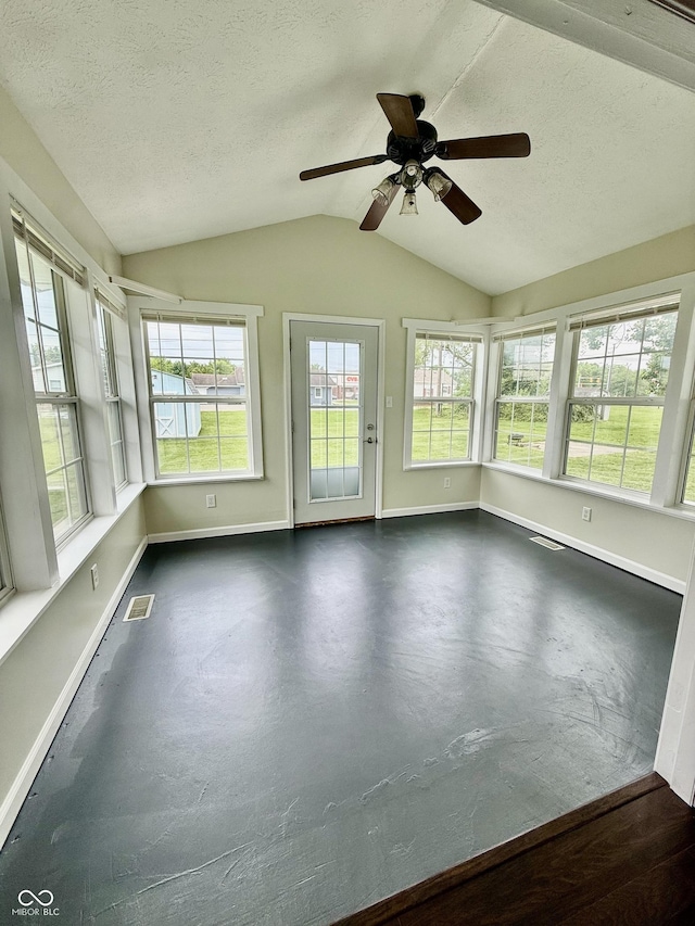 1002 Meadow Ln, Greencastle, IN 46135 - unfurnished sunroom featuring vaulted ceiling