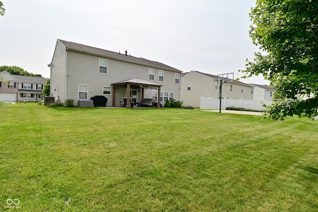 1744 Salina Dr, Avon, IN 46123 - back of house with a gazebo