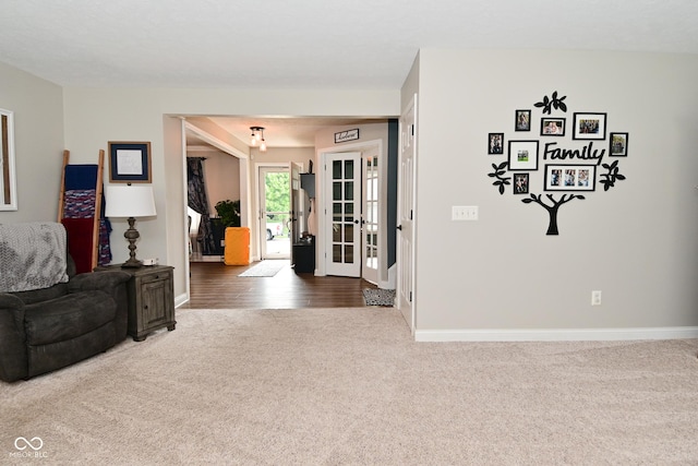 1744 Salina Dr, Avon, IN 46123 - carpeted living area with baseboards