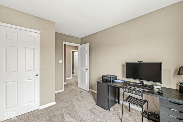 126 Winding Brook Way, Pendleton, IN 46064 - carpeted home office featuring baseboards