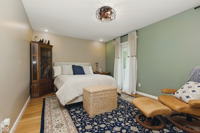 9550 E State Road 46, Bloomington, IN 47401 - bedroom with light wood-style floors and baseboards