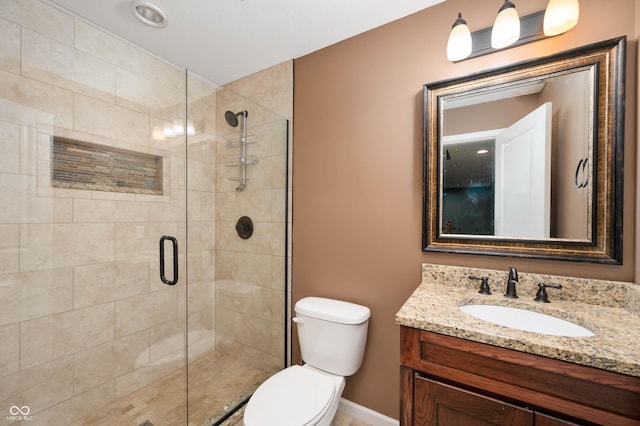 1143 Hampton Dr, Greenwood, IN 46143 - full bathroom with a shower stall and vanity