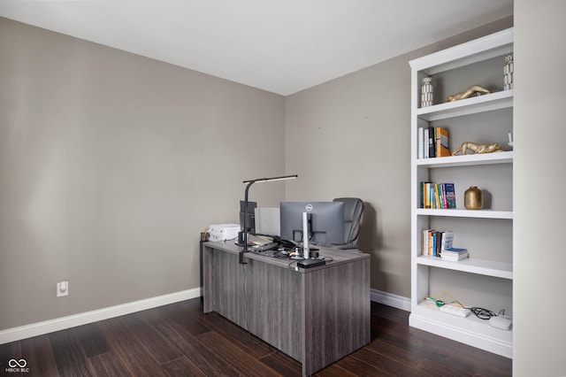 1143 Hampton Dr, Greenwood, IN 46143 - office space with dark wood-type flooring