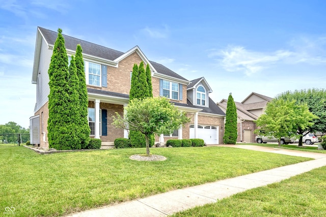 1143 Hampton Dr, Greenwood, IN 46143 - view of front of home featuring brick siding and concrete driveway