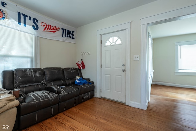 308 S Madison St, Bloomington, IN 47403 - living area featuring wood finished floors and baseboards