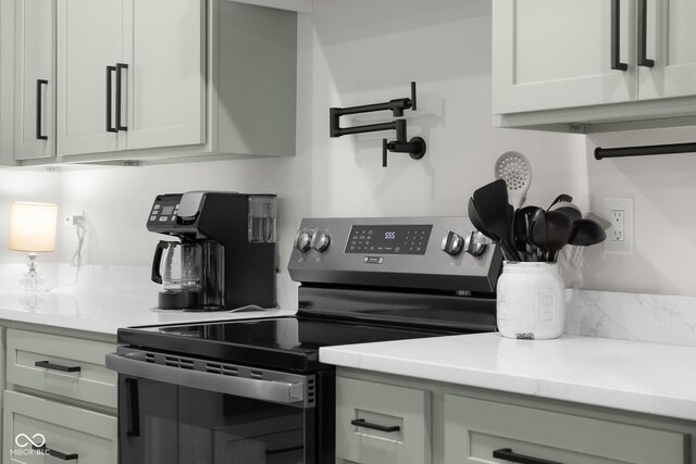 3365 Riverside Dr, Columbus, IN 47203 - kitchen with stainless steel electric range