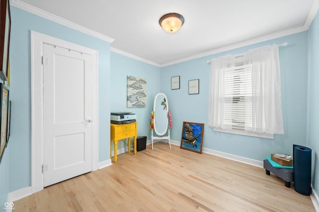 188 Maple Ln, Franklin, IN 46131 - playroom featuring crown molding, wood finished floors, and baseboards