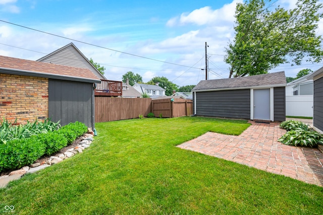 188 Maple Ln, Franklin, IN 46131 - view of yard with a patio area and an outbuilding