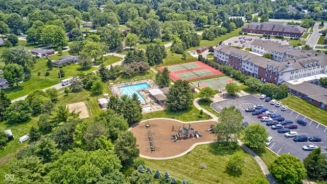 10717 Windermere Blvd, Fishers, IN 46037 - aerial view of a pool