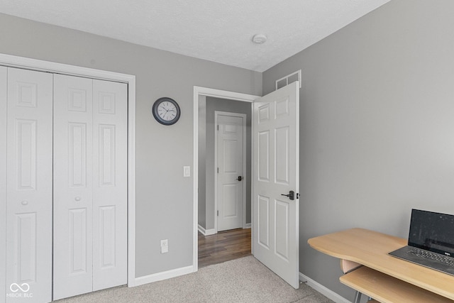 128 Walts Rd, Georgetown, IN 47122 - office area with baseboards and light colored carpet