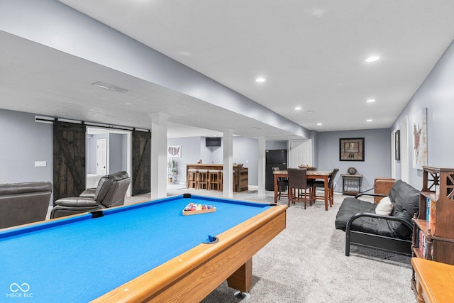 128 Walts Rd, Georgetown, IN 47122 - game room featuring recessed lighting and carpet