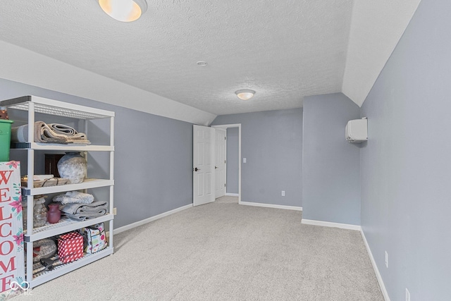 128 Walts Rd, Georgetown, IN 47122 - basement with carpet floors, a textured ceiling, and baseboards