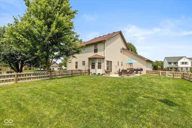 1159 Oak Leaf Rd, Franklin, IN 46131 - rear view of property featuring a patio area and a fenced backyard