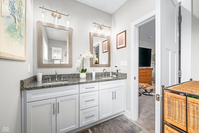 655 N Sobota Way, Trafalgar, IN 46181 - full bathroom featuring double vanity