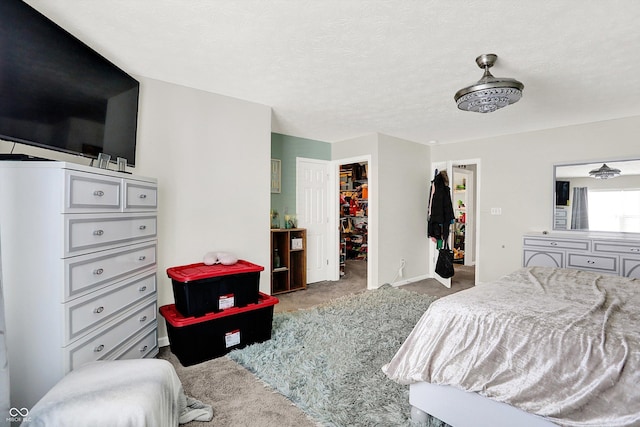 10902 Jimmy Lake Dr, Indianapolis, IN 46239 - bedroom featuring a walk in closet, carpet flooring, and a closet