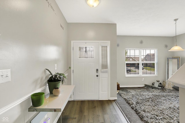 10902 Jimmy Lake Dr, Indianapolis, IN 46239 - entrance foyer featuring wood finished floors and baseboards