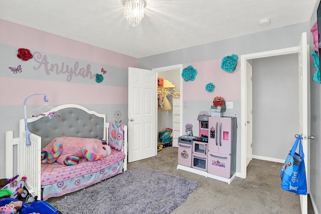 10902 Jimmy Lake Dr, Indianapolis, IN 46239 - bedroom featuring carpet flooring and a walk in closet