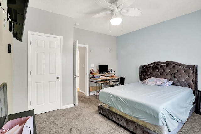 10902 Jimmy Lake Dr, Indianapolis, IN 46239 - bedroom featuring carpet and ceiling fan