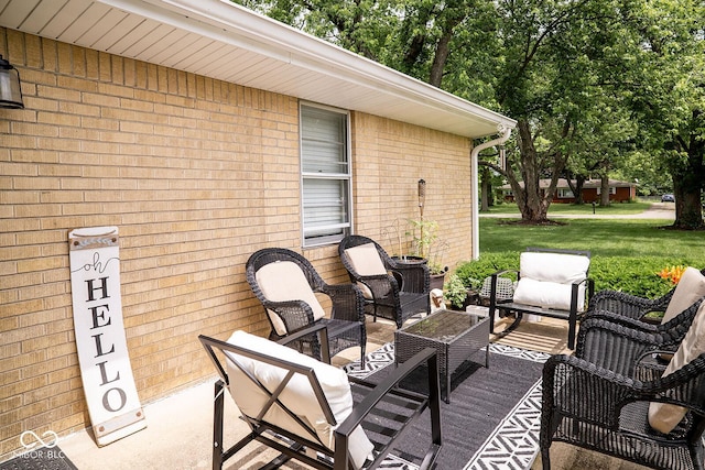 6180 Winnpeny Ln, Indianapolis, IN 46220 - view of patio featuring outdoor lounge area