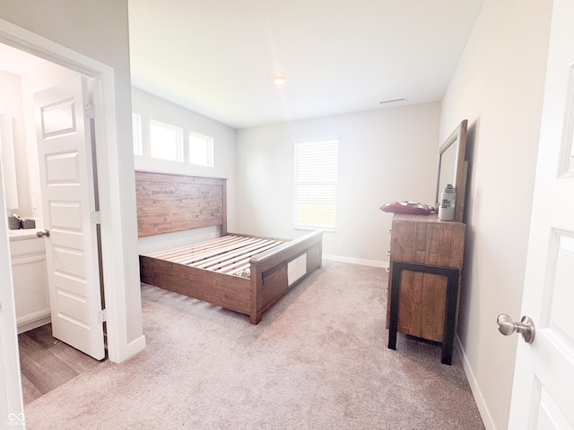 2358 S Stonehill Way, New Palestine, IN 46163 - bedroom with carpet and baseboards