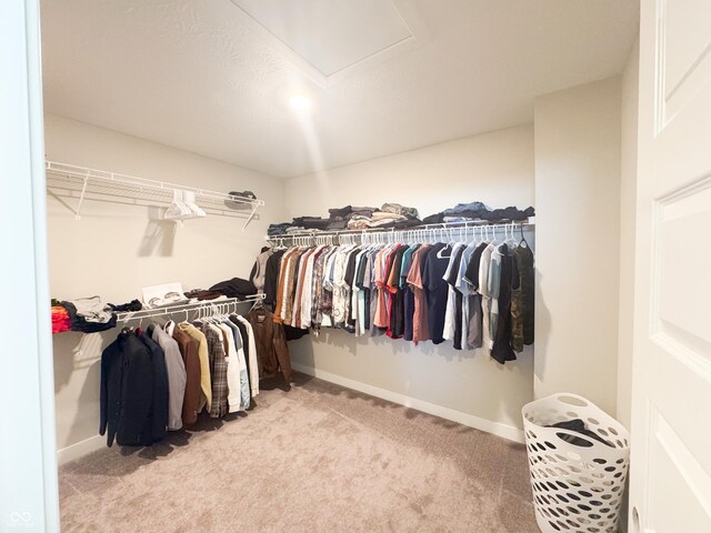 2358 S Stonehill Way, New Palestine, IN 46163 - spacious closet featuring carpet floors