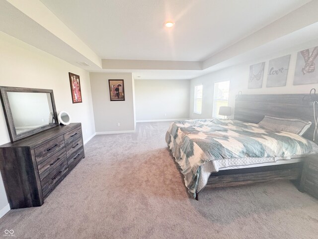 2358 S Stonehill Way, New Palestine, IN 46163 - bedroom with carpet floors and a raised ceiling