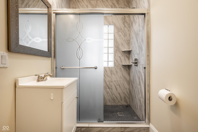 33 N Webster Ave, Indianapolis, IN 46219 - full bath with vanity and a shower stall