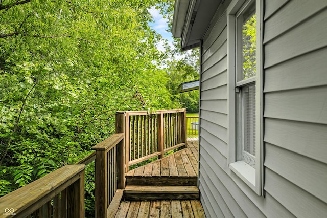379 N Marion St, Morgantown, IN 46160 - view of wooden deck