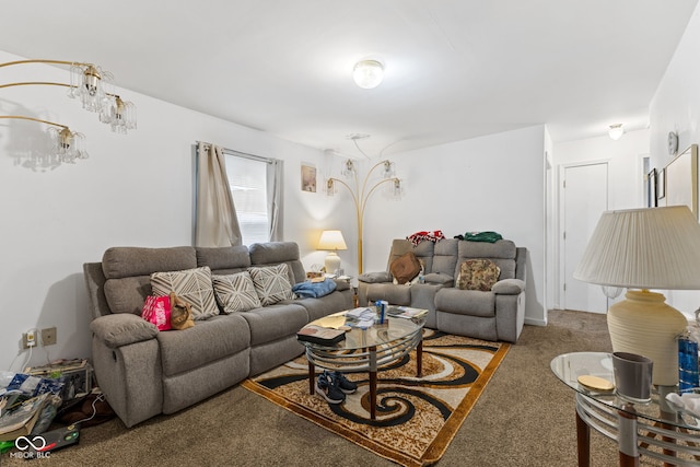 1116 N Berwick Ave, Indianapolis, IN 46222 - living room with carpet flooring