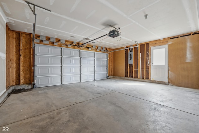 9949 Nightsong Ln, Avon, IN 46123 - garage with a garage door opener and electric panel