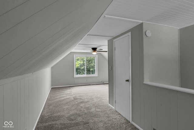 4708 Haverford Ave, Indianapolis, IN 46205 - bonus room with carpet, lofted ceiling, and ceiling fan