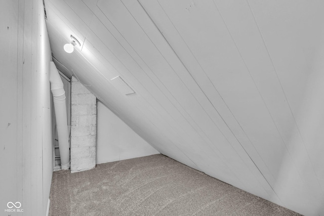 4708 Haverford Ave, Indianapolis, IN 46205 - additional living space with carpet and vaulted ceiling