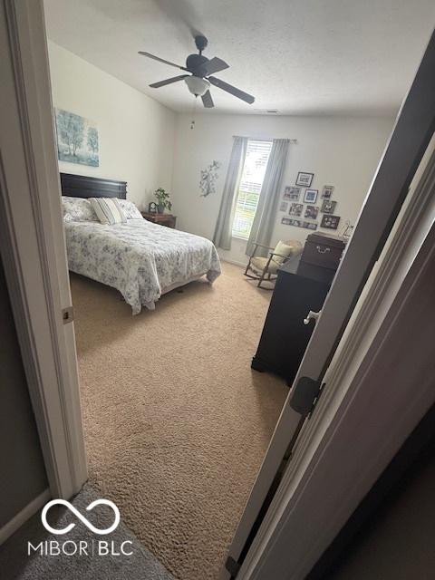5304 Appleseed Way, Indianapolis, IN 46217 - carpeted bedroom with ceiling fan