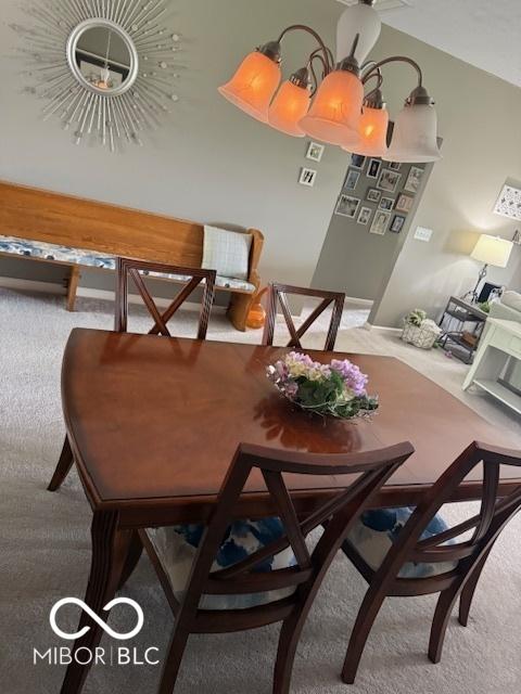 5304 Appleseed Way, Indianapolis, IN 46217 - dining room with carpet
