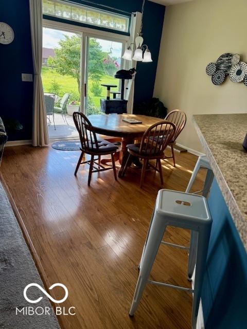 5304 Appleseed Way, Indianapolis, IN 46217 - dining room featuring wood finished floors and baseboards