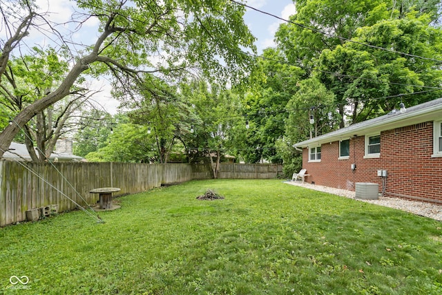 258 N Green Springs Rd, Indianapolis, IN 46214 - view of yard featuring central AC
