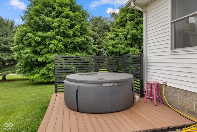 527 E 125 S, Williamsport, IN 47993 - wooden deck featuring a yard