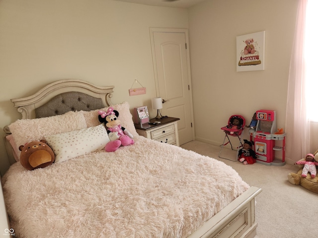 6731 Keepsake Dr, Whitestown, IN 46075 - bedroom with light colored carpet