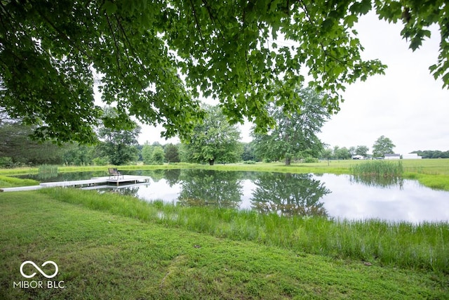 2640 E County Road 600 S, North Vernon, IN 47265 - water view with a boat dock