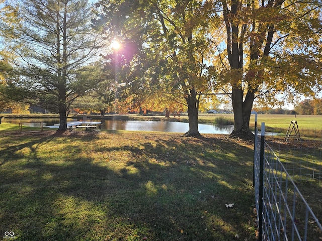 2640 E County Road 600 S, North Vernon, IN 47265 - view of grassy yard with a water view