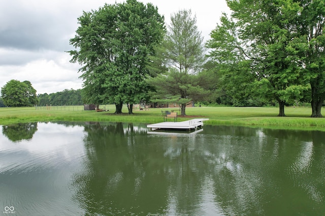 2640 E County Road 600 S, North Vernon, IN 47265 - water view featuring a dock