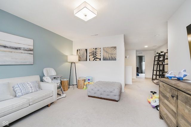15598 Memorial Way, Fishers, IN 46037 - living area with carpet flooring and recessed lighting