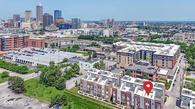 751 Switchyard Pl, Indianapolis, IN 46202 - aerial view of city skyline