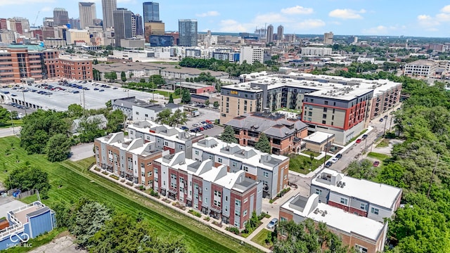 751 Switchyard Pl, Indianapolis, IN 46202 - bird's eye view of skyline