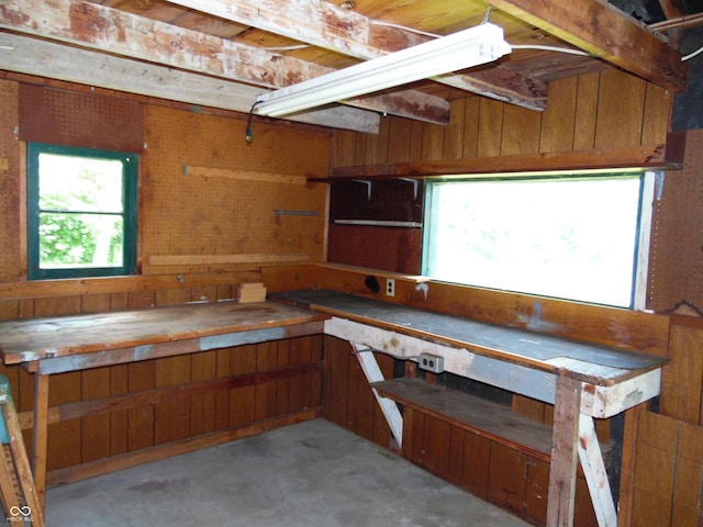 509 Eberhart Dr, Shelbyville, IN 46176 - miscellaneous room featuring concrete flooring