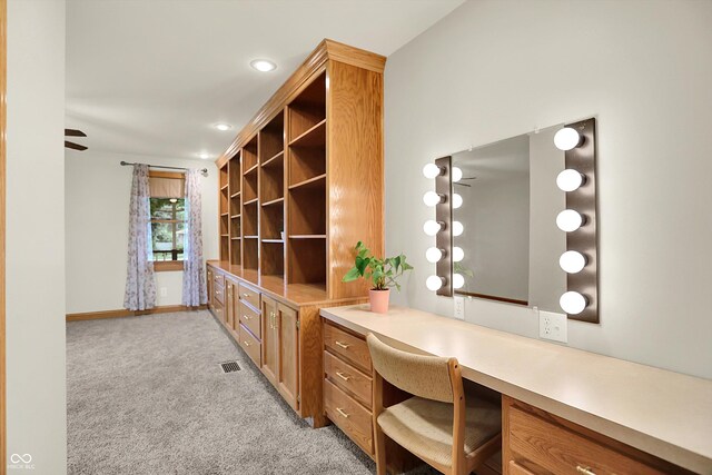 6644 Mcfarland Rd, Indianapolis, IN 46227 - office space with built in desk, light carpet, and recessed lighting