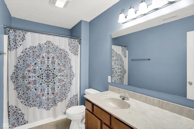 1343 Turfway Dr, Avon, IN 46123 - bathroom with vanity, tile patterned floors, and a shower with curtain