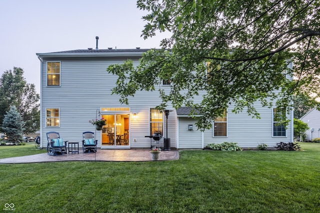 1343 Turfway Dr, Avon, IN 46123 - back of house with a patio area and a yard