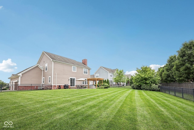 10806 Solis Cir, Fishers, IN 46038 - view of yard with a pergola