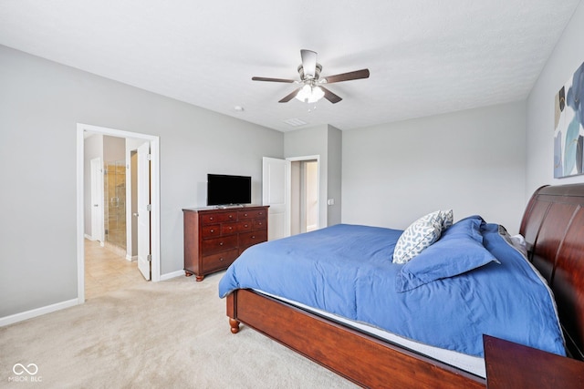 10806 Solis Cir, Fishers, IN 46038 - bedroom featuring light carpet and ceiling fan